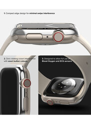 Ringke Bezel Styling Compatible with Apple Watch 8/ 7 45mm Stainless Steel Adhesive Frame Ring Cover Anti Scratch Protection for Apple Watch 45mm-Silver (45-01)